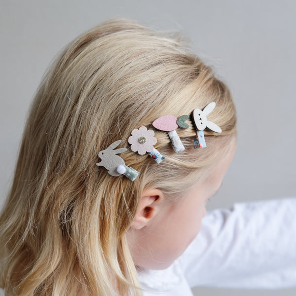 Bunny and Flower Mini Clips