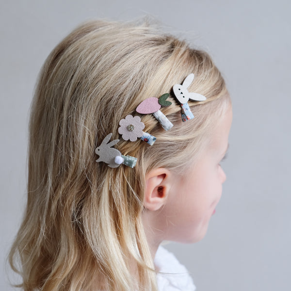 Bunny and Flower Mini Clips