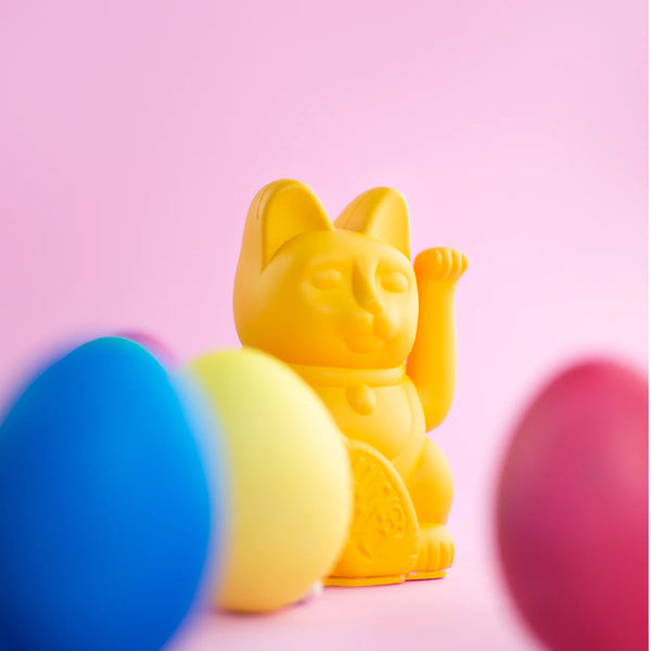 Mini Lucky Cat - Deep Yellow