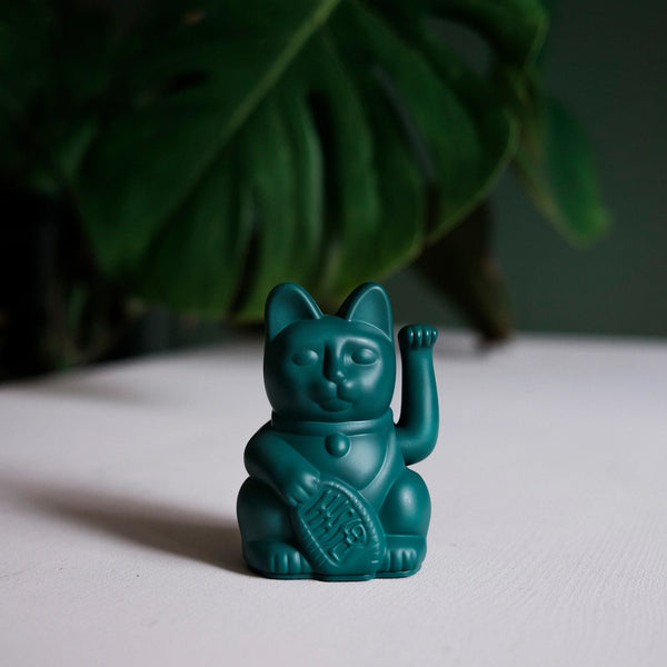 Mini Lucky Cat - Green