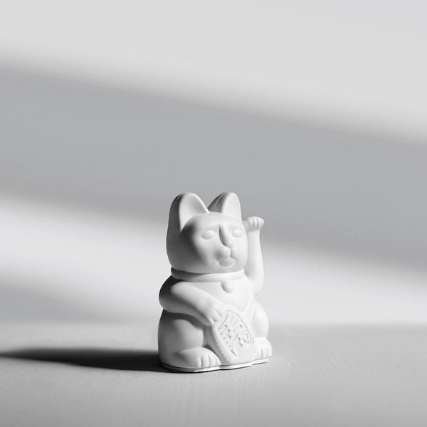 Mini Lucky Cat - White