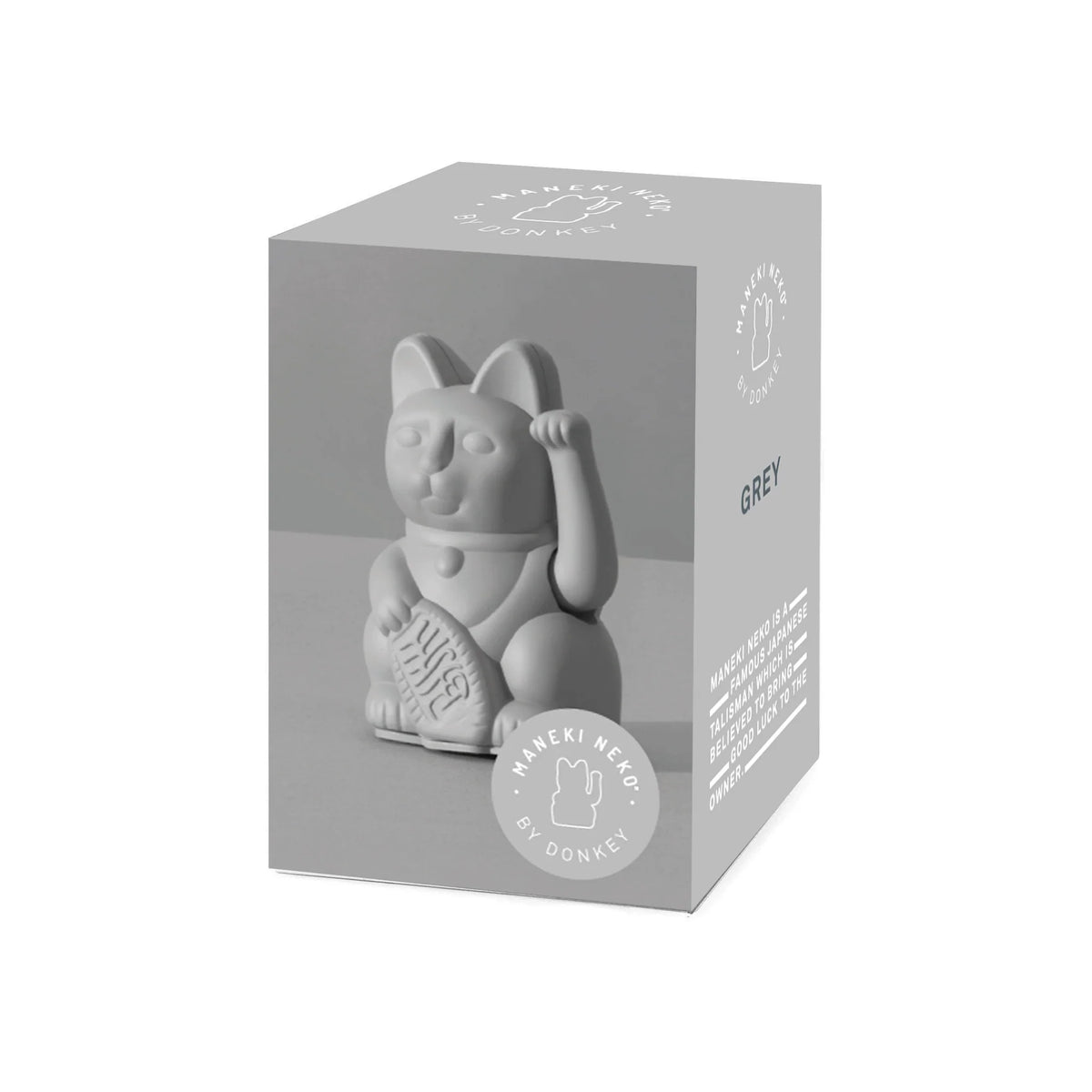 Mini Lucky Cat Grey heyhappypuff