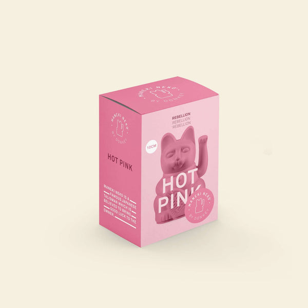 Mini Lucky Cat - Hot Pink