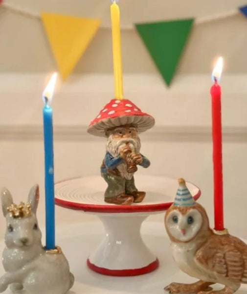 Mushroom Gnome Cake Topper