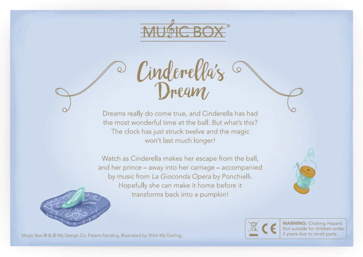 Cinderella's Dream Music Box Card heyhappypuff
