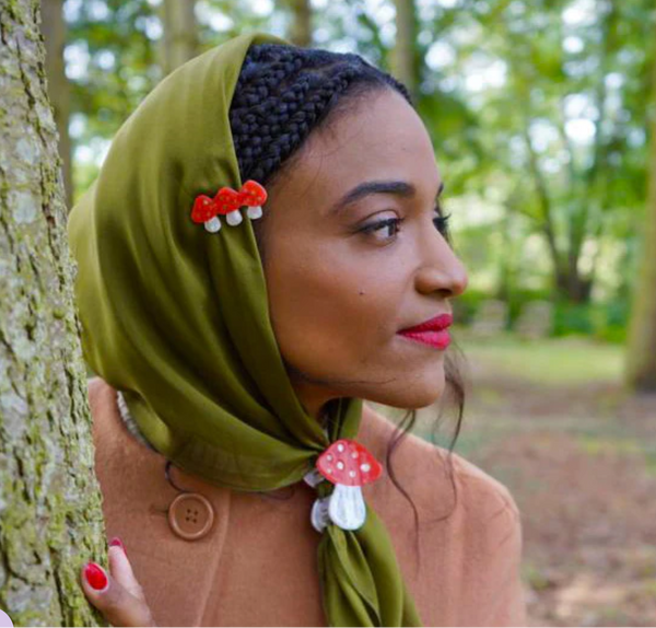 Mushroom Hair Clip