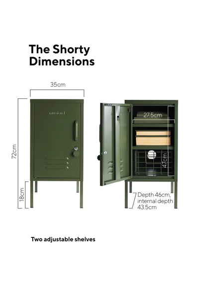 The Shorty in Olive to the Left
