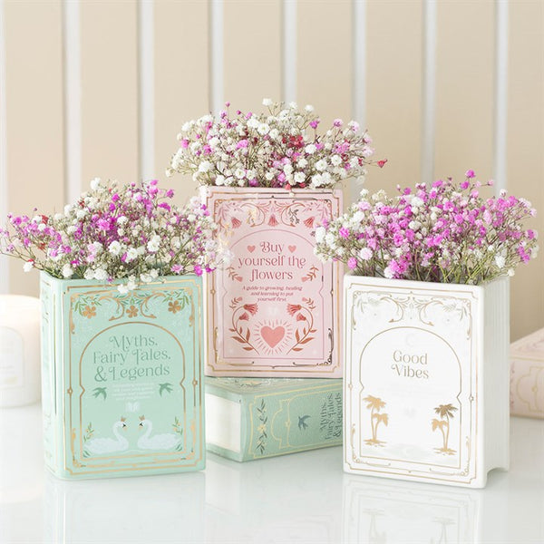 Buy Yourself The Flowers Book Shaped Vase