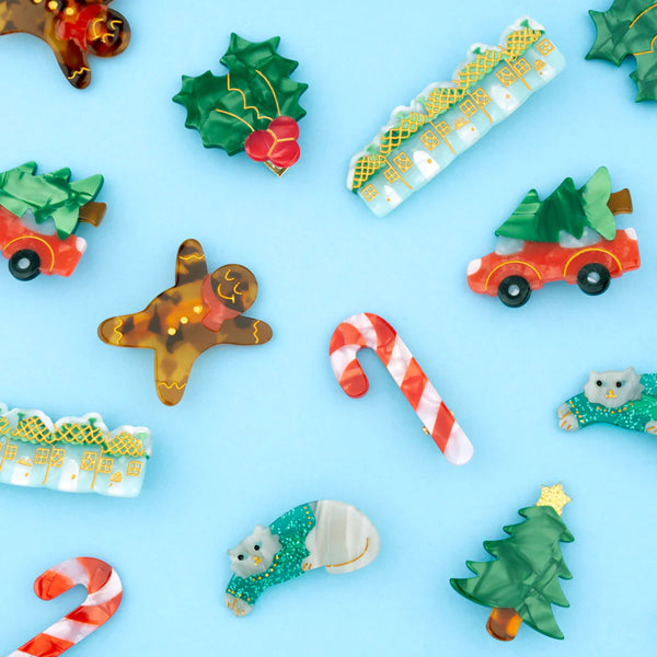 Gingerbread Man Hair Clip