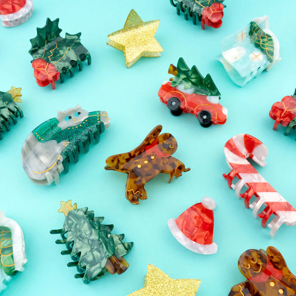 Christmas Tree Car Hair Claw