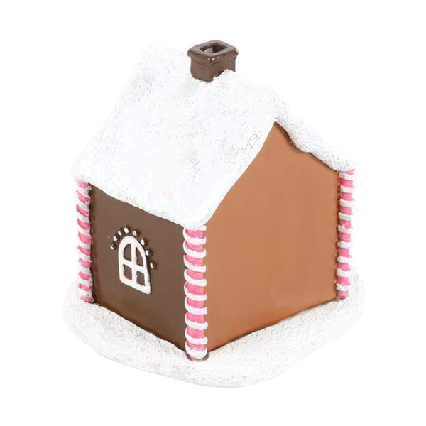 (SECONDS SALE) Pink Gingerbread House Incense Cone Holder