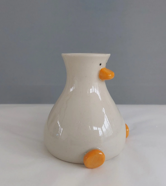Round Boy Duck Vase