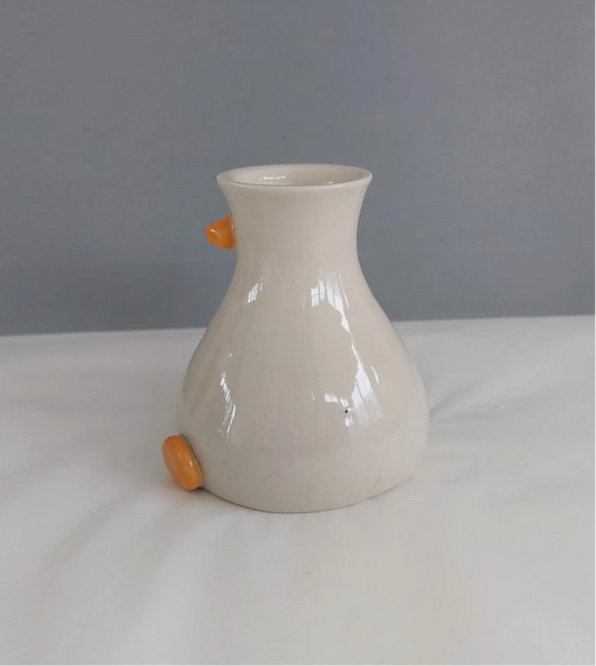 Round Boy Duck Vase