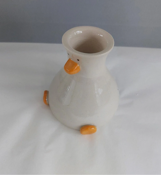 Round Boy Duck Vase