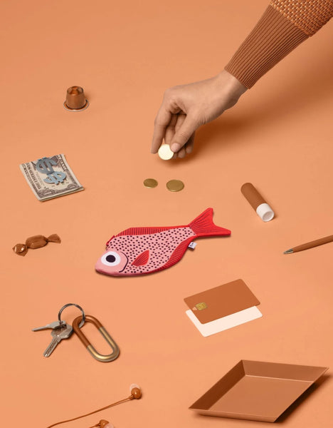 Sweeper Fish Purse / Keychain - Pink