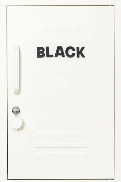Alphabet Magnets in Black