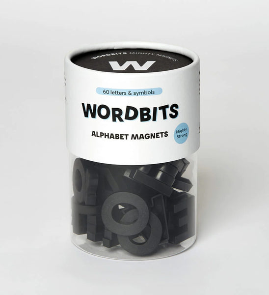 Alphabet Magnets in Black