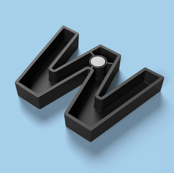 Alphabet Magnets in Black