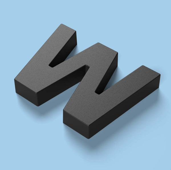 Alphabet Magnets in Black