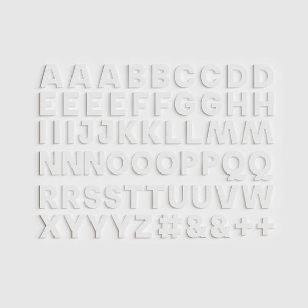 Alphabet Magnets in Bone