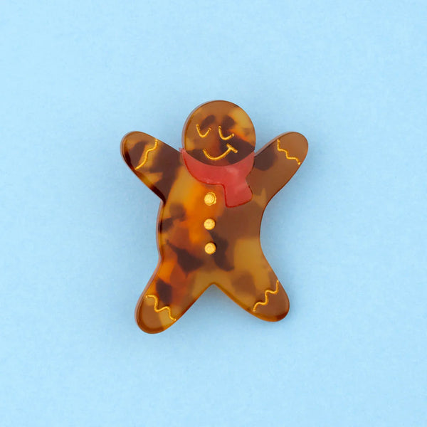 Gingerbread Man Hair Clip
