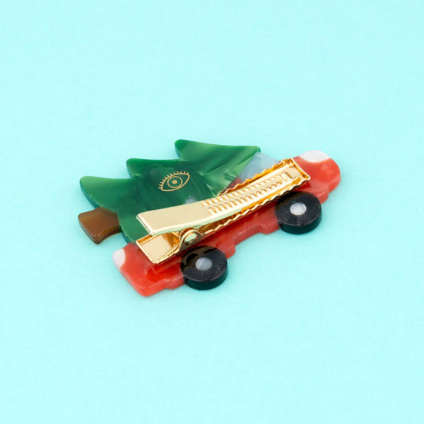 Christmas Tree Car Hair Clip