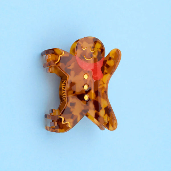 Gingerbread Man Hair Claw