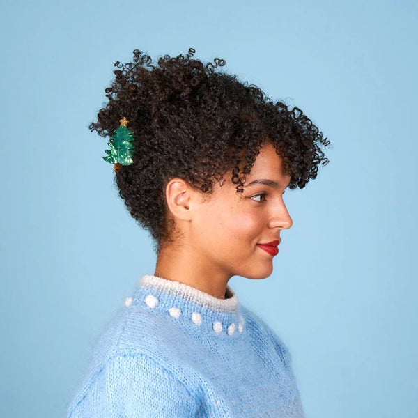 Christmas Tree Hair Claw