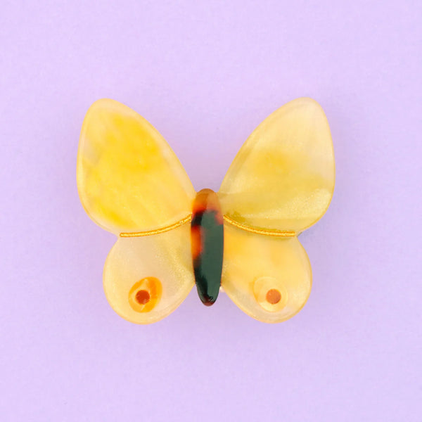 Yellow Butterfly Hair Clip