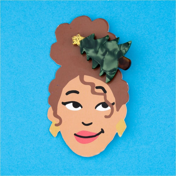 Christmas Tree Hair Clip