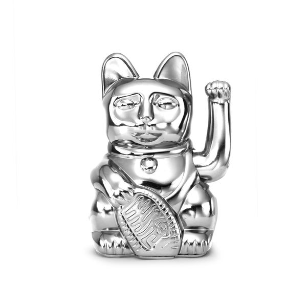 Lucky Cat - Shiny Silver