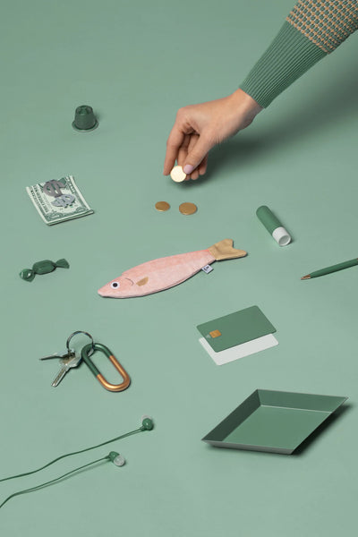 Anchovy Purse / Keychain - Pink