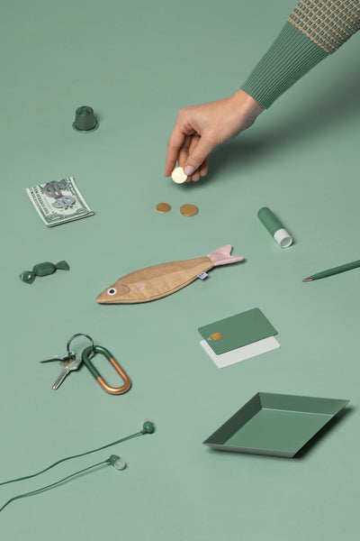 Anchovy Purse / Keychain - Golden