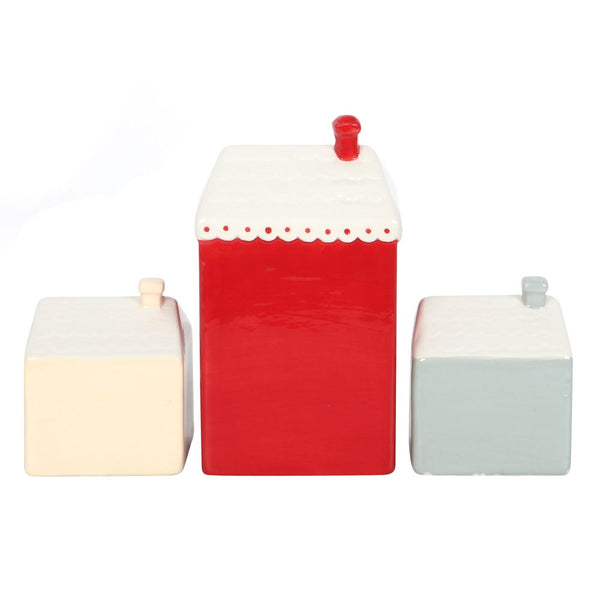 (WAREHOUSE SALE) LED Light Up Christmas Village (Set of 3)