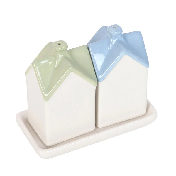 Dreamy Pastel House Salt and Pepper Shakers