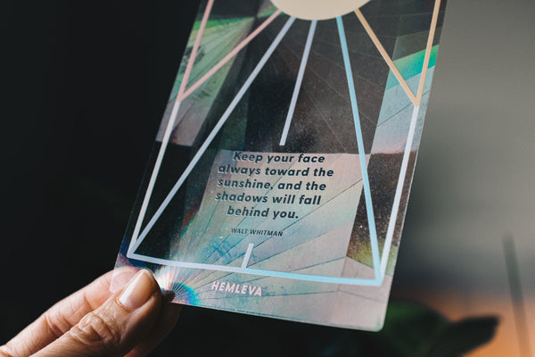 Suncatcher Greeting Card • Walt Whitman