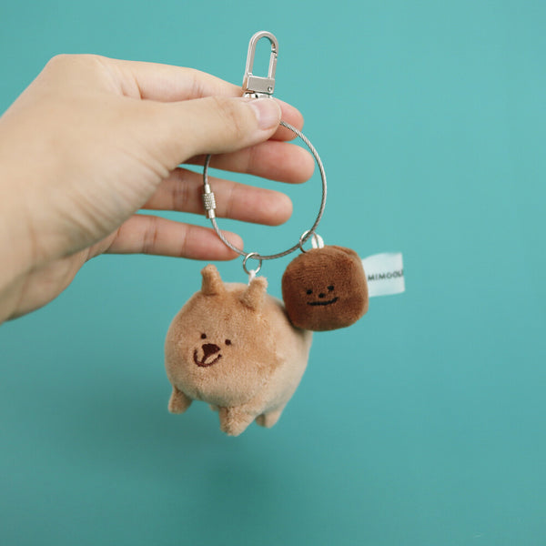Wombat and Poop Keyring Set