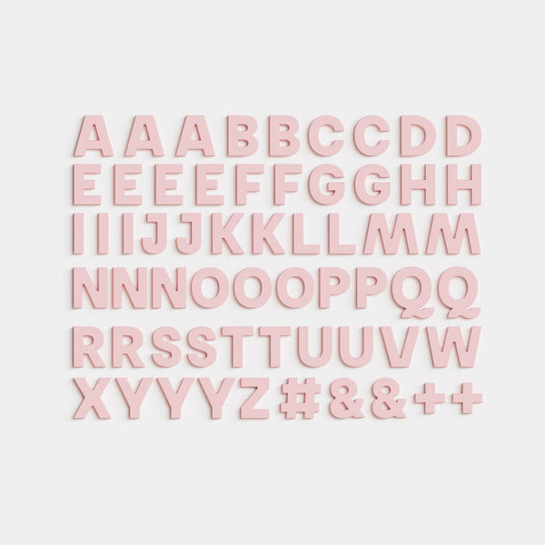 Alphabet Magnets in Blush