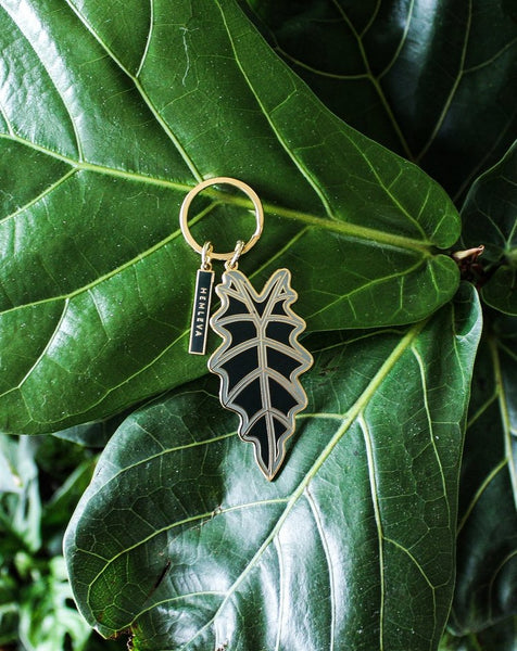 Alocasia 'Polly' Keychain