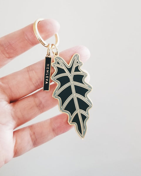 Alocasia 'Polly' Keychain