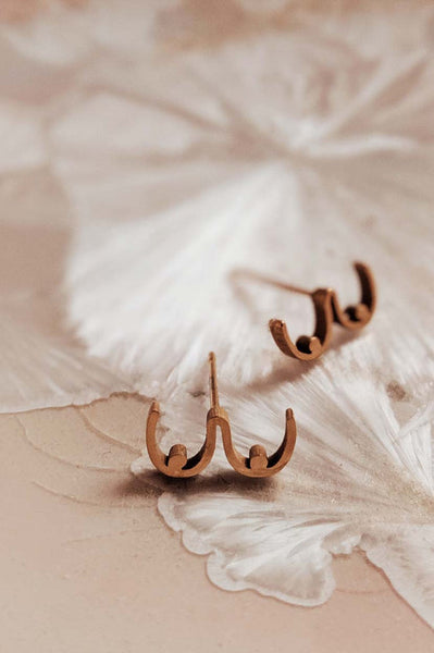 Boobs Earrings - Gold