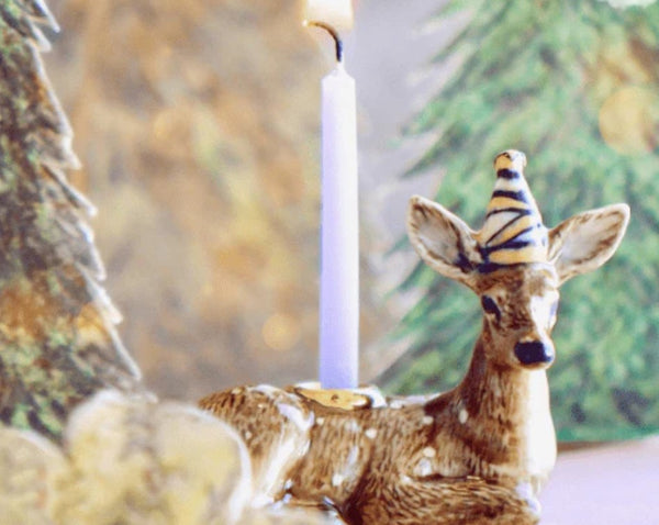 Deer "Party Animal" Cake Topper