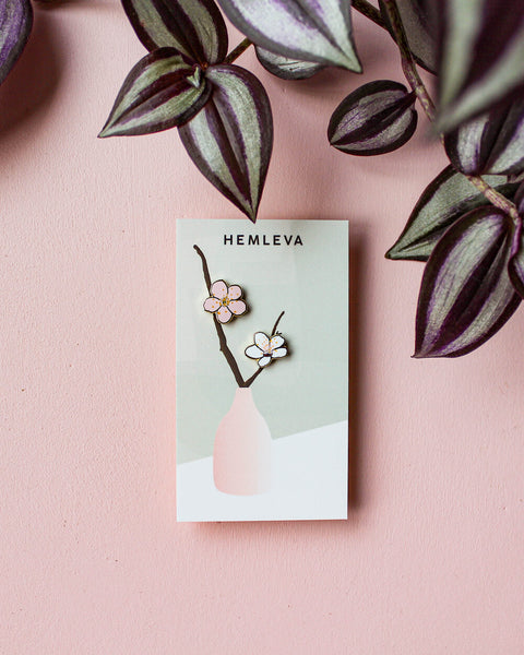 Cherry Blossoms Enamel Pin Set