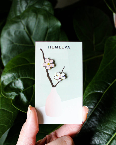 Cherry Blossoms Enamel Pin Set