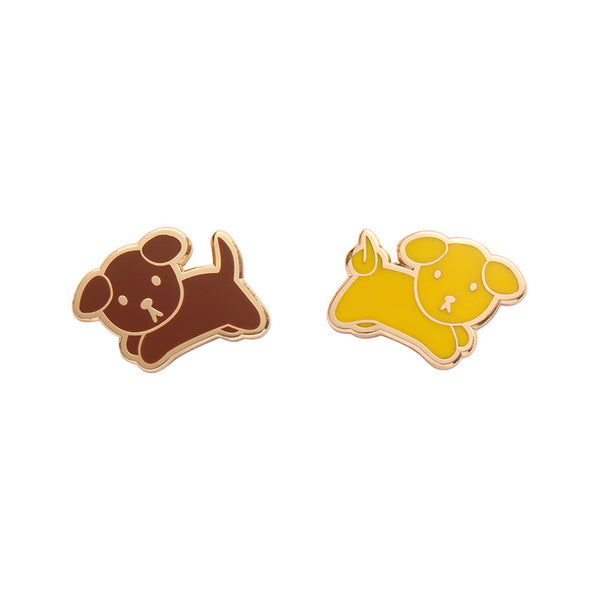 Snuffy Enamel Stud Earrings