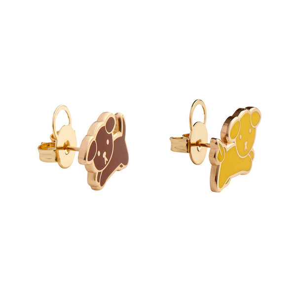 Snuffy Enamel Stud Earrings