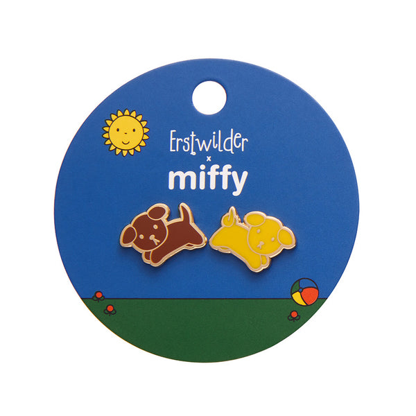 Snuffy Enamel Stud Earrings