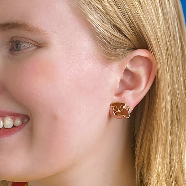 Snuffy Enamel Stud Earrings