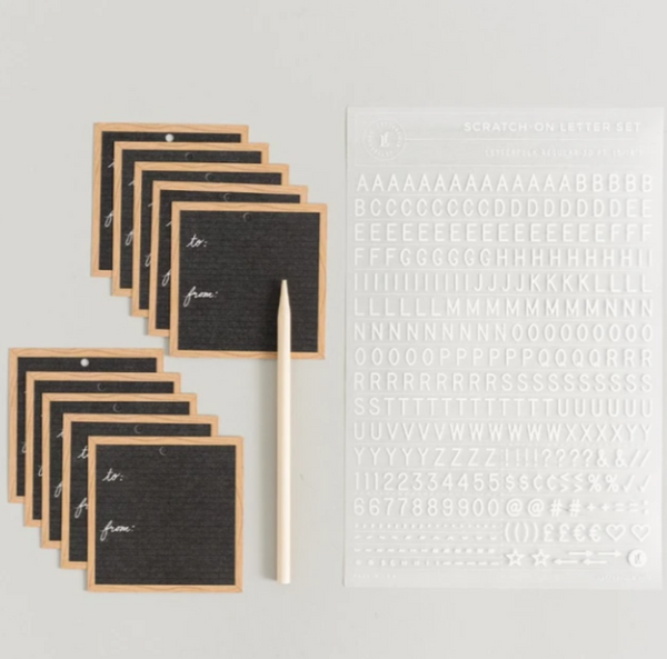Letterfolk Scratch On ™ Gift Tag Set