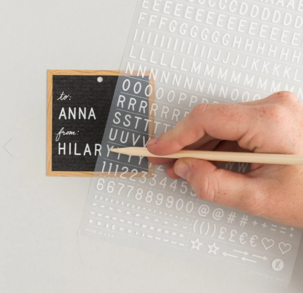 Letterfolk Scratch On ™ Gift Tag Set